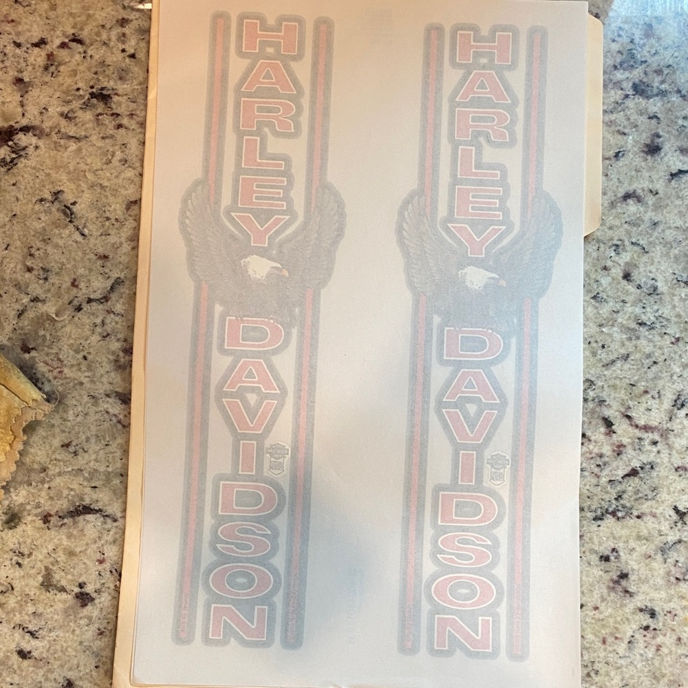 VINTAGE Harley Davidson IRON ONS ( usually for down sleeves)